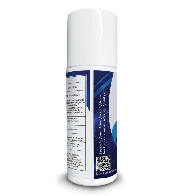 CBD Muscle, Tendon & Joint Roll On with 4% Lidocaine & Menthol - Image 2